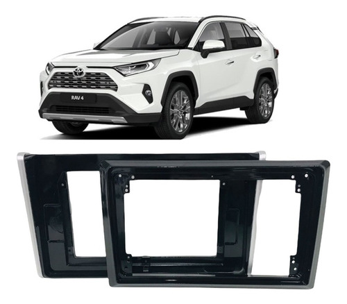 Moldura 9 E 10 Polegadas Toyota Rav4 2019 Black Piano