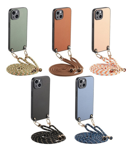 Capa Anti-riscos E Resistente Com Cordão Para iPhone 15/16
