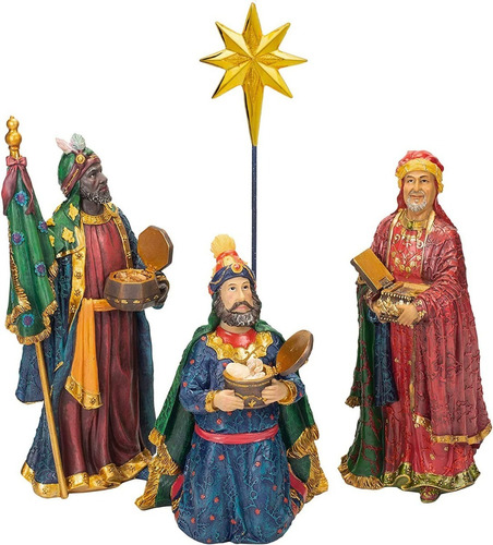 Pesebre Navideño 14 Piezas Three Kings Gifts He Original Gif