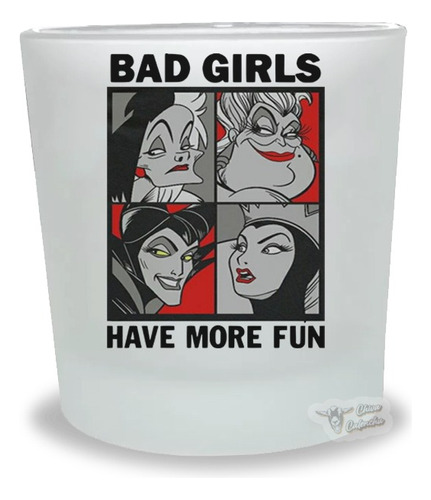 Vaso De Whisky Bad Girls, Villanas Clásicas - En Caja