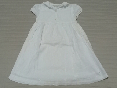 Vestido D Nena Blanco Mimo Babies Talle 2 Diseño, Exc Estado