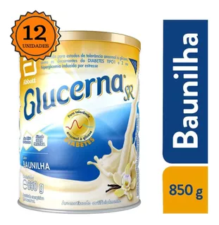 Glucerna 850g Sabor Baunilha Kit 12 Unidades