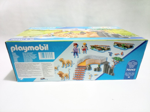 Playmobil Zoo Familia De Leones Set 70343 Geobra 2020 61 Pzs (Usado)