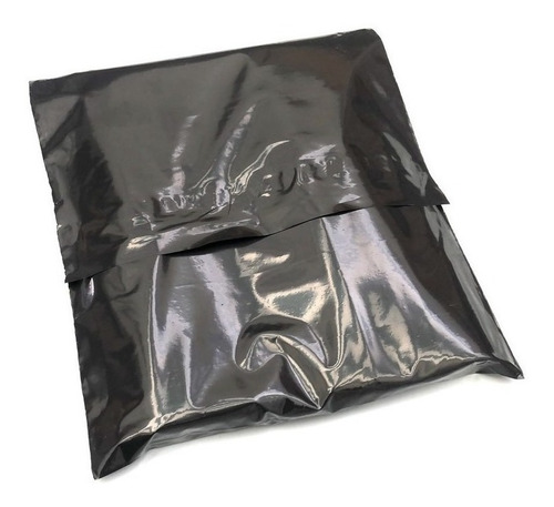 Imagen 3 de 4 de 100 Sobres Bolsas Ecommerce Negro Nº 1 - 20x32 Con Adhesivo