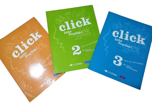 Click Into English! Lote 1, 2 Y 3! Impecables! (Usado)