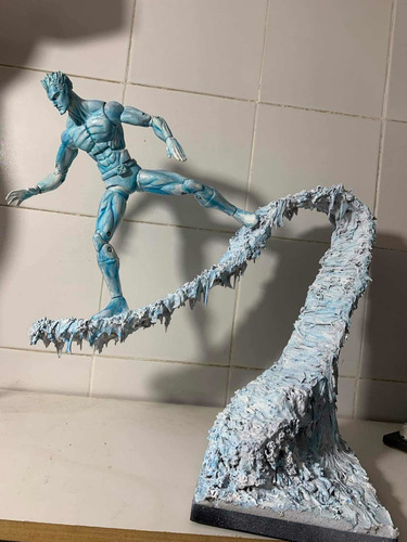 Homem De Gelo Xmen Marvel Icons Iceman Custom 30cm Leia Anún (Recondicionado)