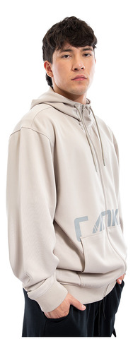 Polerón Hombre Full Zipper Cac1ke Pocket Beige