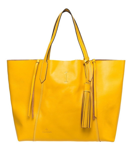 Bolsa Tote Verde Mujer Bolso Amarillo De Piel Moda Orignal 