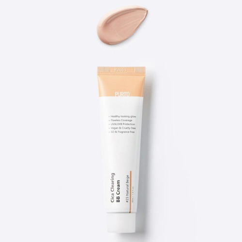 Crema Base De Maquillaje Protectora Purito Cosmético Coreano Color De La Sombra Nude
