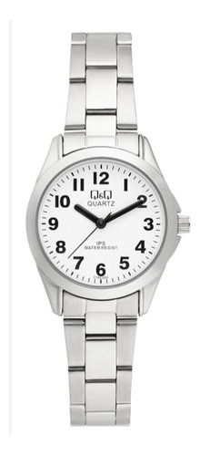 Reloj Q&q Dama C193j204y / Plateado Analógico/ Fondo Blanco 