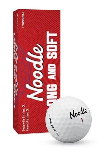 Pelotas De Golf Noodle Long And Soft Blancas X3