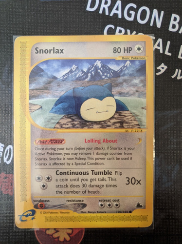 Carta Pokemon Snorlax Skyridge 