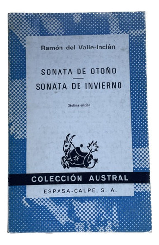 Sonata De Otoño, Sonata De Invierno - R. Valle-inclan- Us 