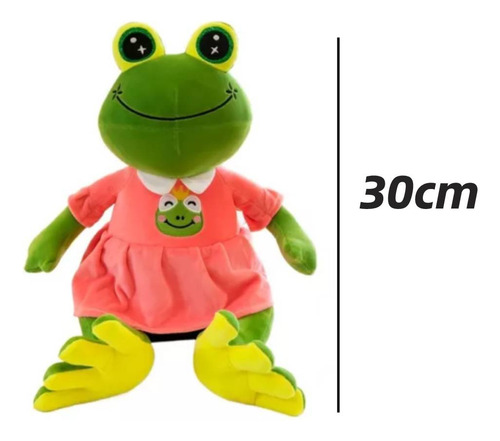 Bonito Muñeco De Peluche Con Forma De Rana De 30 Cm, 2 Unida
