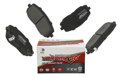 Kit 4 Balatas Freno Delanteras P/dodge I10 Gls 2013