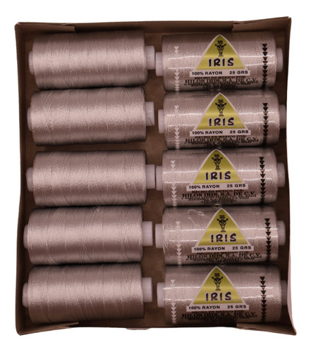 Caja Seda Amarilla Hilosiris (caja Con 10 Tubos De 25gr C/u) 940