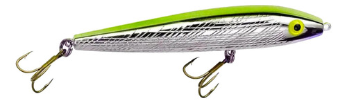 Isca Artificial Rebel T10 Jumpin Minnow 8,9cm / 8,8g - Cores Cor Cor - Chartreuse / Silver