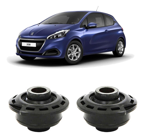 Kit Borracha Bandeja Leque Dianteiro Peugeot 208 2013 A 2020