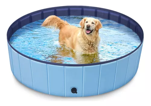 Piscina plegable para perros, piscina portátil de plástico duro para  mascotas, piscina plegable para perros, piscina para cachorros y niños,  para