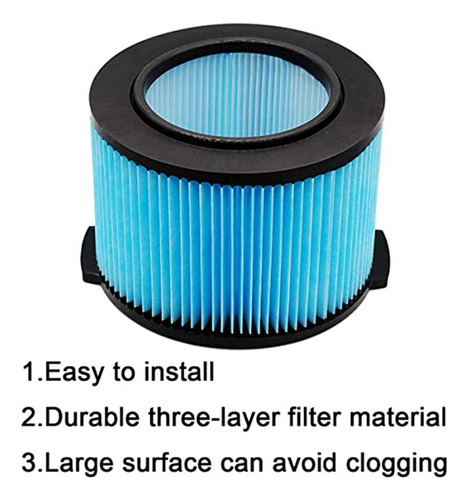 Para Aspiradora Ridgid Vf3500 Con Filtro De 3-4.5 Galones Sp