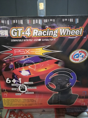 Control Gt-4 Rancing Wheel Psx2 Y Pc