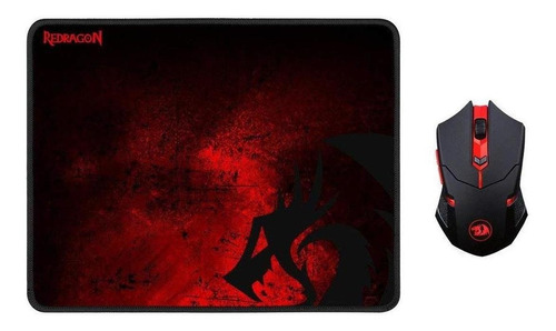 Kit Gamer Redragon Mouse + Pad Mouse M601wl-ba