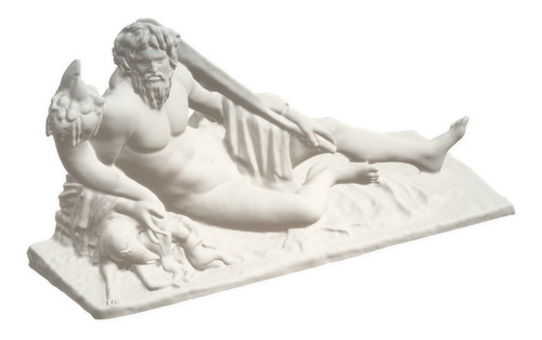 El Tíber En El Louvre Escultura Decorativa Impresión 3d
