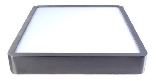 Lámpara Plafón Arbotante Pared Techo Cuadrado Led Maxxi Color Blanco