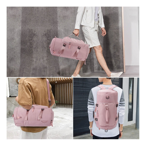Unisex Mochila De Viaje Con Compartimento Para Zapatos Impermeable Bolsa Deporte Ligero Mochila