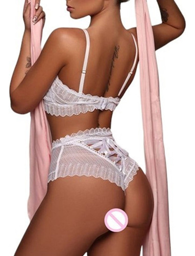 C^ Conjunto Panty Coordinado Encaje Sexy Moda Coreana