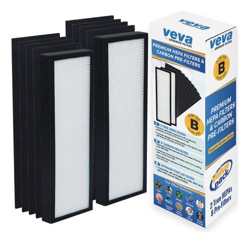 Veva Premium 2 Filtro Hepa Pack 8 Pre-filtro Para Modelo B