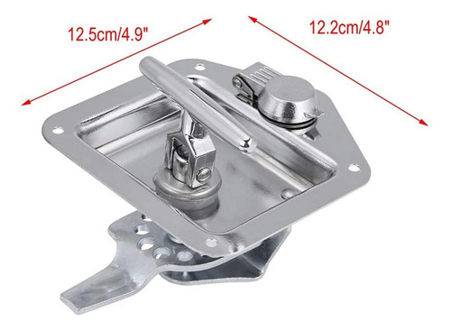 2 Peças Rv Trailer Tool Box Locks Com Duas Chaves