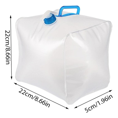 Contenedor De Agua Plegable De 10 Litros De Gran Capacidad,
