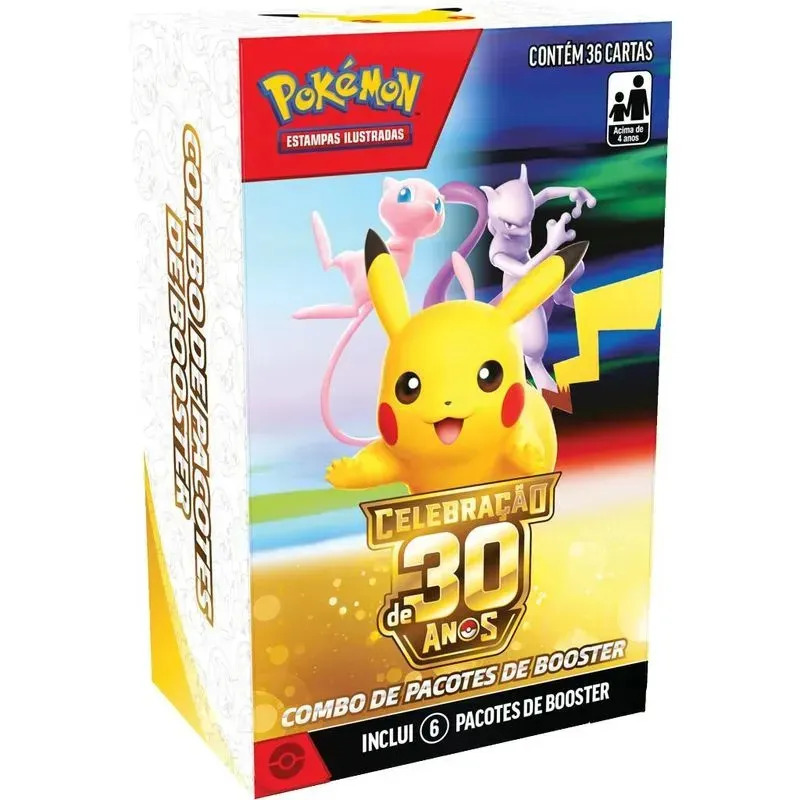 Combo De Booster Pokémon - Celebração 30 Anos Copag Português