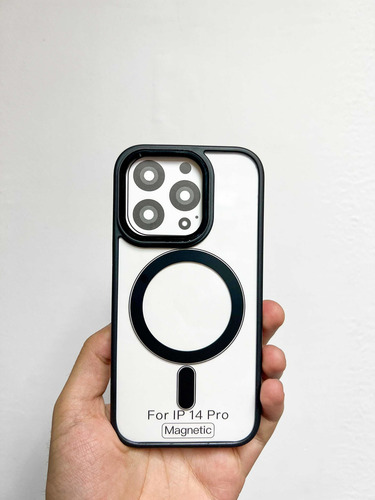 Imagen 8 de 10 de Forro Magsafe Antigolpe iPhone 14 Plus Pro Max Acrílico Tpu