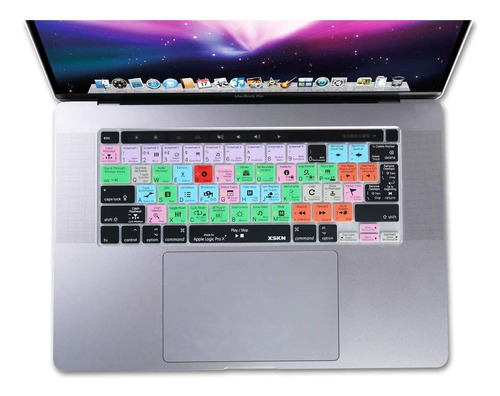 Xskn Logic Pro Funda De Teclado Con Atajos De Silicona En De Multicolor.