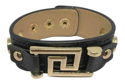 Pulsera Brazalete De Moda Casual Punk Para Mujer, Negro