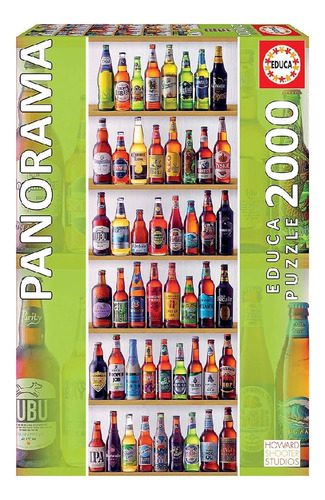 Rompecabezas Panorama Cervezas Del Mundo 2000 Piezas Educa