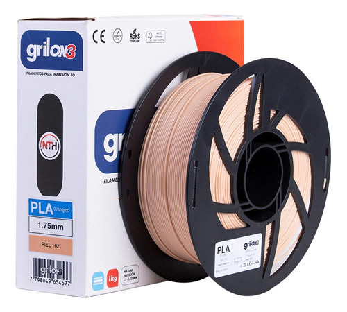 Filamento 3d Pla Grilon3 De 1.75mm Y 1kg | Color Piel 162