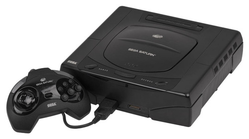 Console Sega Saturn Standard cor  preto