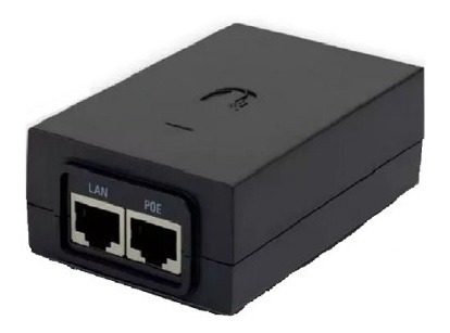 Imagem 2 de 2 de Fonte Poe Ubiquiti Original 48v - 0.5a Gigabit Bivolt