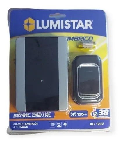 Lumistar Timbre Inalambrico Señal Digital 100mts 38 Melodias