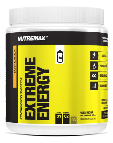 Extreme Energy - Energizante Hidratación 560g - Nutremax