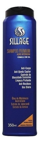 Shampoo Premium Ação Intensiva Anticaspa 350ml Sillage