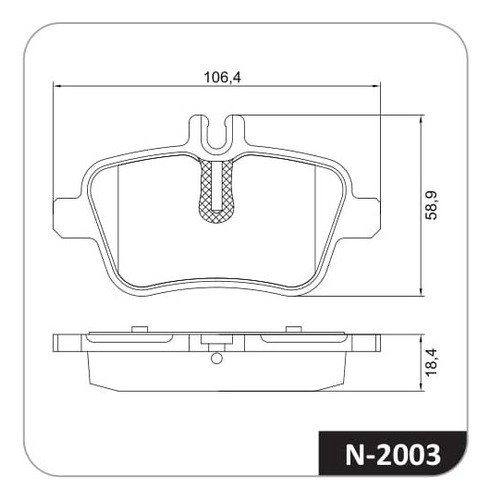 Juego Pastillas Freno X 4 Para Mercedes-benz Clase Cla 13/17