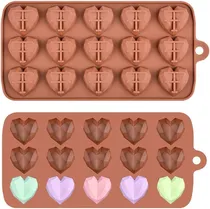 Comprar Molde Silicona Bombones Corazones Diamantes X15 Mamme Mart
