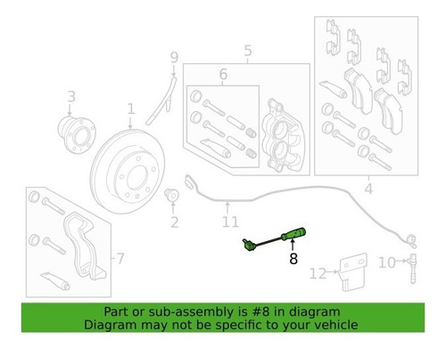 Imagen 5 de 8 de Sensor Balatas Delanteras Mercedes Sprinter 2009-2019 @