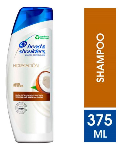 Shampoo Head & Shoulders Coconut Frasco Con 375 Ml