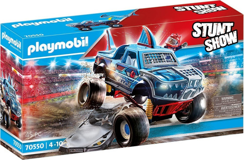 Bloques Para Armar Playmobil Stuntshow Camioneta Tiburón Cantidad de piezas 45