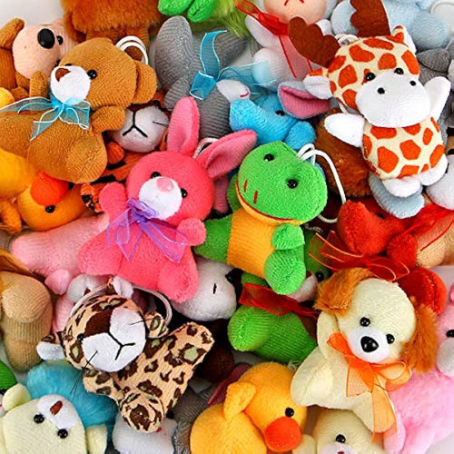 Juego De 30 Mini Peluches De Animales, Aitbay Lindo Juego De